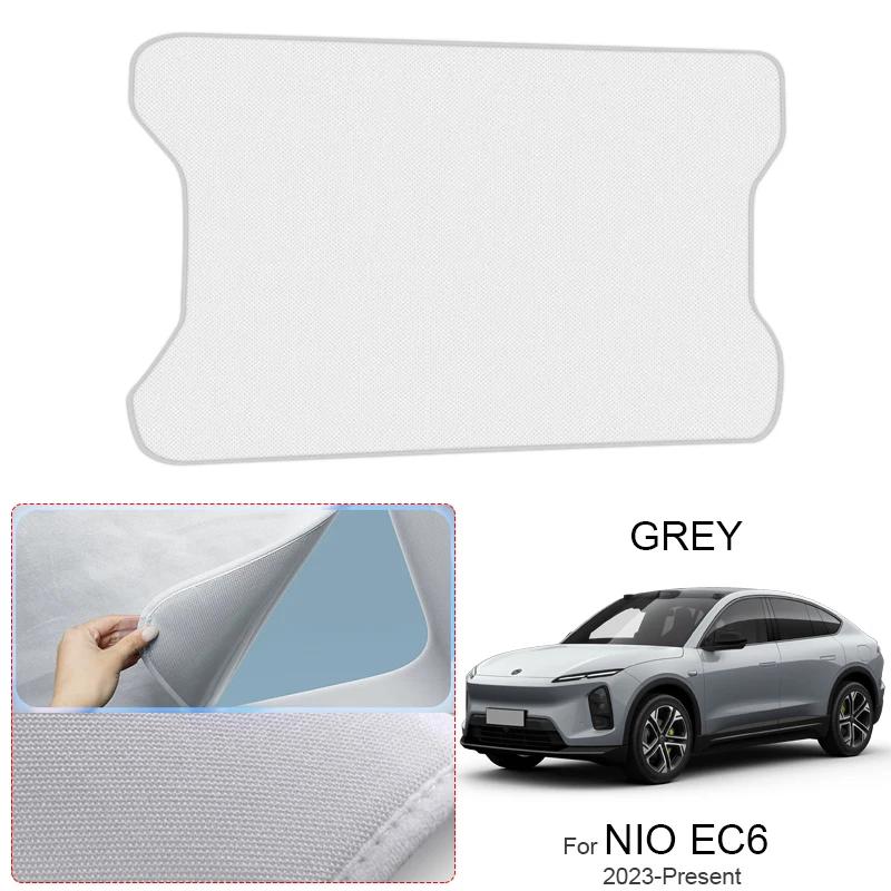 Auto Anti-UV Heat Insulation Skylight For NIO EC6 EC7 2023-Present Car Suede Fabric Electrostatic Adsorption Sunroof Sunshade