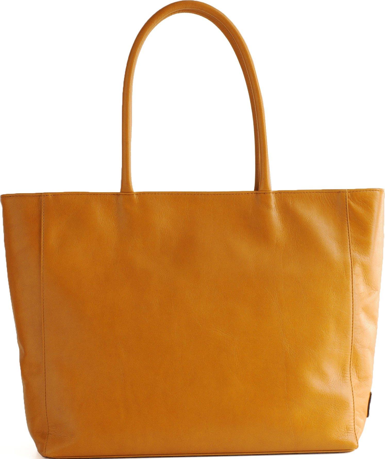 

Сумка-тоут из японской коровьей кожи для мужчин Camel [HALEINE]