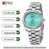 OFNS Classic Women's High-End Casual Luxury Quartz Wristwatch, Roman Numeral, Stud Design, Business-Commuting, Waterproof.