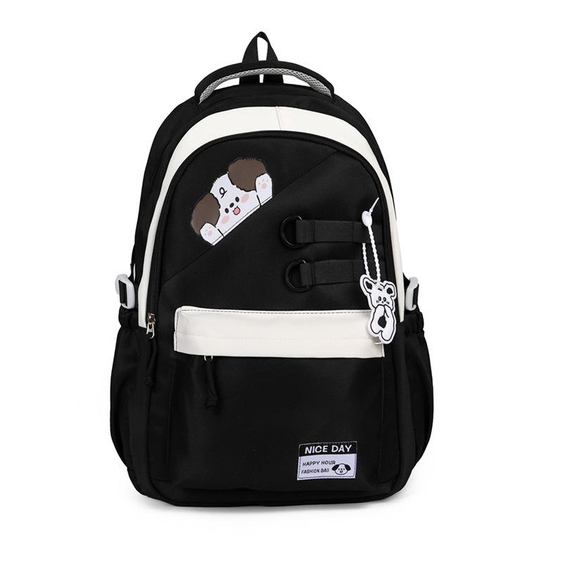 Schoolbag wholesale girls small fresh schoolbag ins Japanese high school students lightweight backpack cute girl contrasting backpack