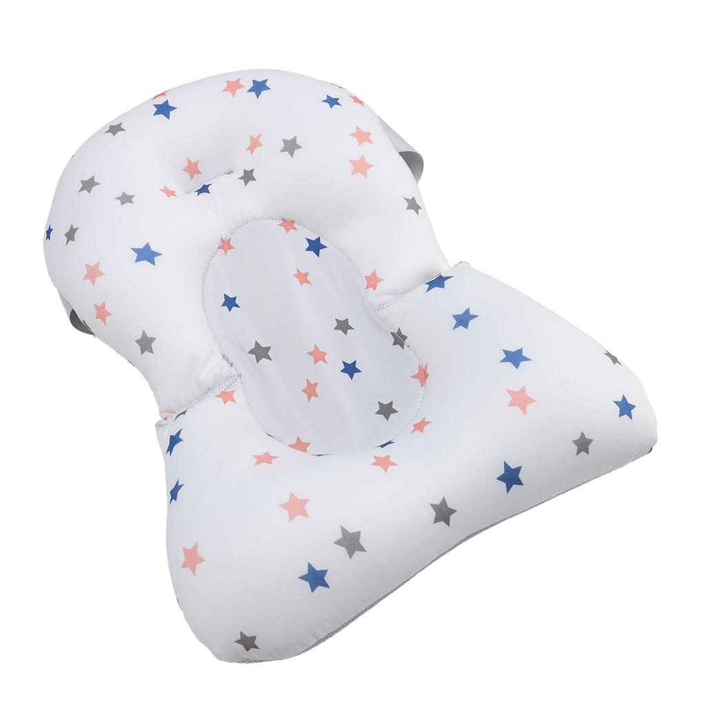 Star Pattern Baby Bath Pad Breathable Soft Universal Baby Bathtub Mat Newborn Toddler Bath Cushion Bathtub Floating Pad
