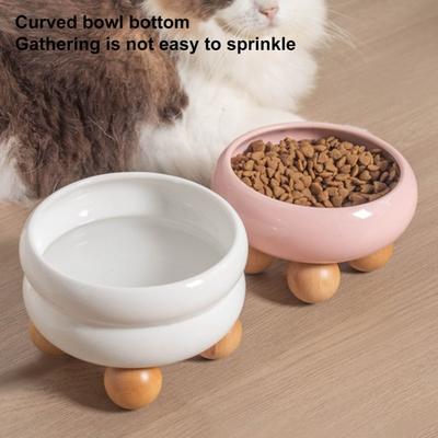 Elevated Raised Food Bowls Prevent Vomiting Neck Protection Large Capacity Wide Opening Puppy Cat Food Bowl