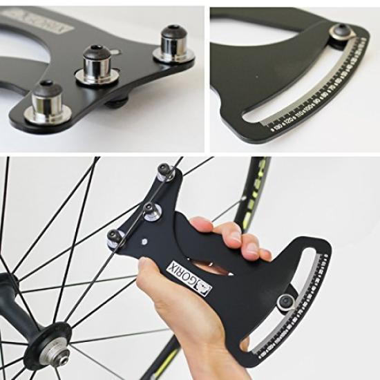 GORIX Spoke Tension Meter Measures Tension up to 137kgf Tension Measuring Road Mountain GT33 Black [Bicycle Instrument] Bike, Bike, etc.