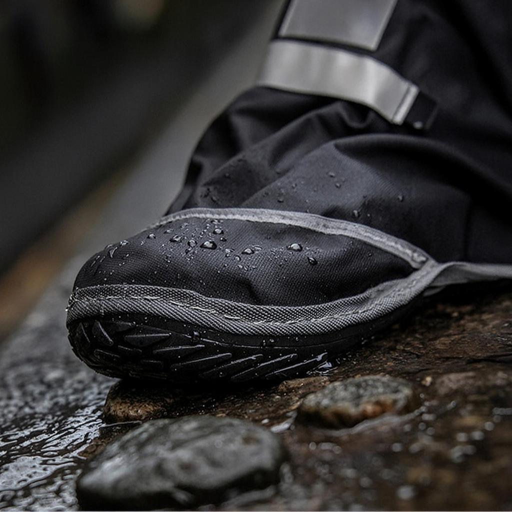HighTop Shoe Covers with WearResistant Sole Lightweight Rain Reflective Strip