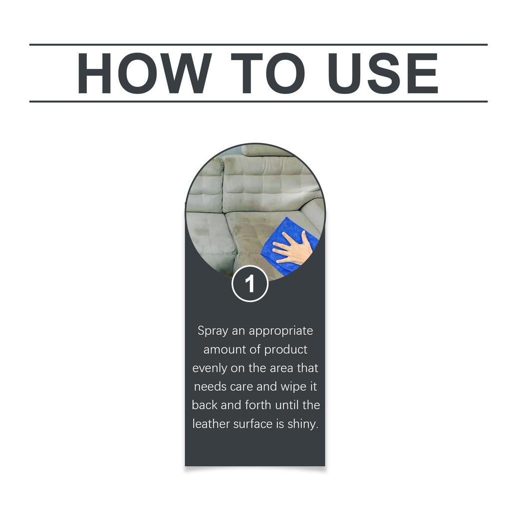 Leather Care Agent Furniture Leather Bag Sofa Car Seat Cleaning Stain Removal Leather Cleaner