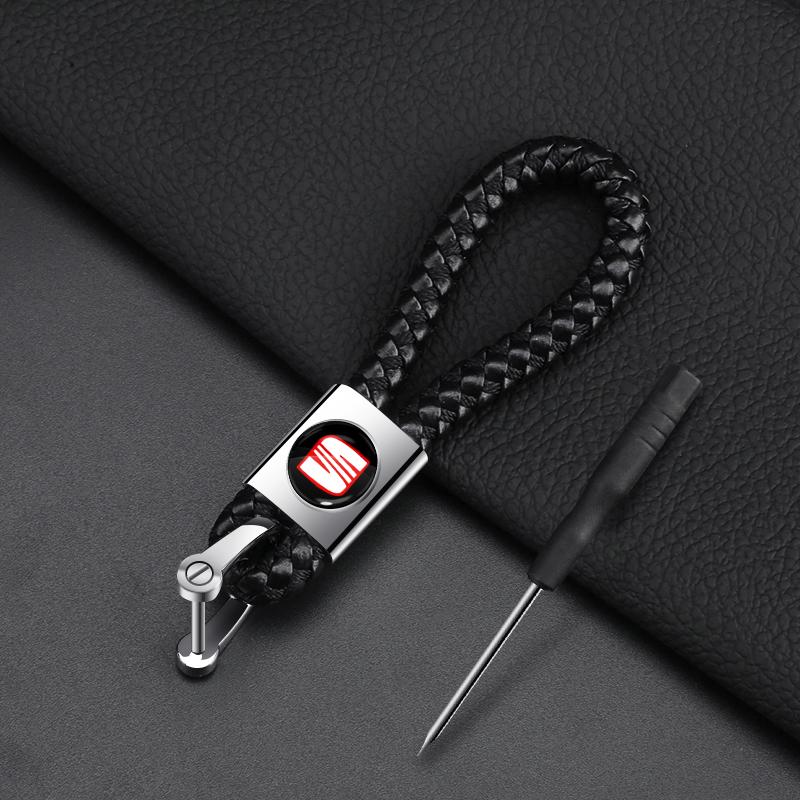 Car Braided Rope Keychain Keyring Key Holder Couple Gifts Auto Accessories for SEAT Leon 5F Ibiza 5 6 MII Altea Toledo 3 Cordoba Alhambra MK3