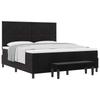 Box Spring Bed with Headboard Black 200 X 180 Cm Velvet