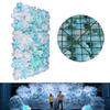 12-Pack Artificial Flower Wall Panels, Fake Flower Backdrop for Wedding Party Home Decor, Large Vintage Floral Panel Wall Decor