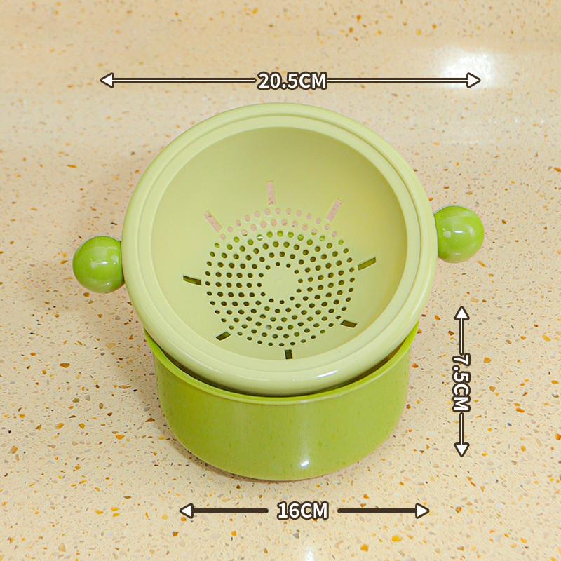 1 ks/3 ks koš na odkapávání jídla dvouvrstvý koš na mytí ovoce a zeleniny domácí kuchyň odkapávač pomůcky příslušenství