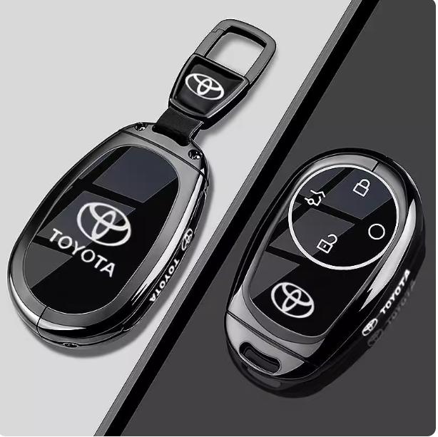 ABU3 Zinc Alloy Leather Car Key Case Cover for Toyota bZ3X Bózhì 3X Platinum 3X 2025 Air_Pro_max Interior Keychain Accessories