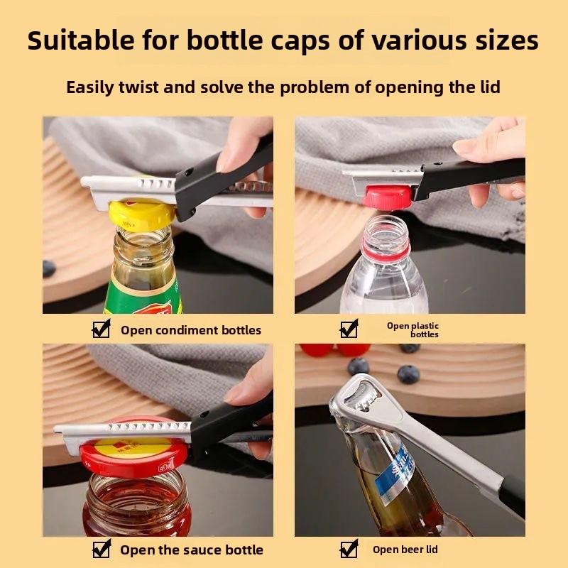 Multifunctional Stainless Steel Bottle Opener, Can Opener, Artifact, Labor-saving Adjustment, Screwdriver, Cap Tool, Opening Lid