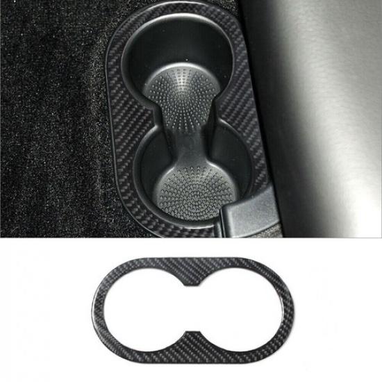 Carbon Fiber Interior Rear Center Cupholder Cover Trim For Dodge RAM 1500