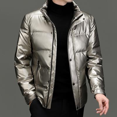 Neujahr Daunenjacke Herren Winter Wärme Dünn 90 Daunen Herrenjacke Stehkragen Herrenbekleidung