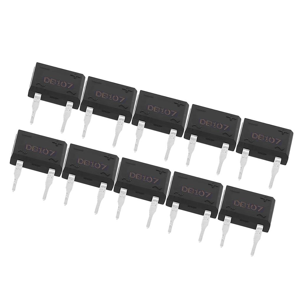 DB107 Bridge Rectifier for Household Appliances Industrial Electronic Circuit 1A 1000V(10Pcs)