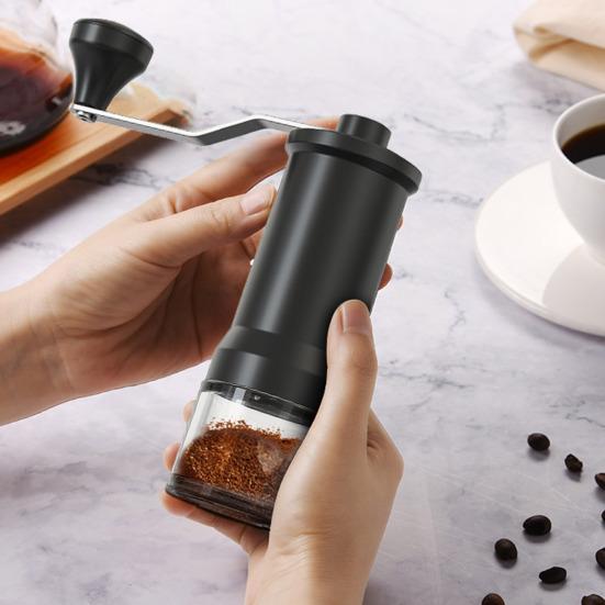 Mini Manual Coffee Grinder with 40 Adjustable Settings Portable Hand Coffee Bean Mill Conical Burr Grinder for Travel Camping Office Espresso
