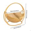 Imitation Rattan Candy Fruit Basket with Top Handle Portable Rustic Multifunctional Sturdy