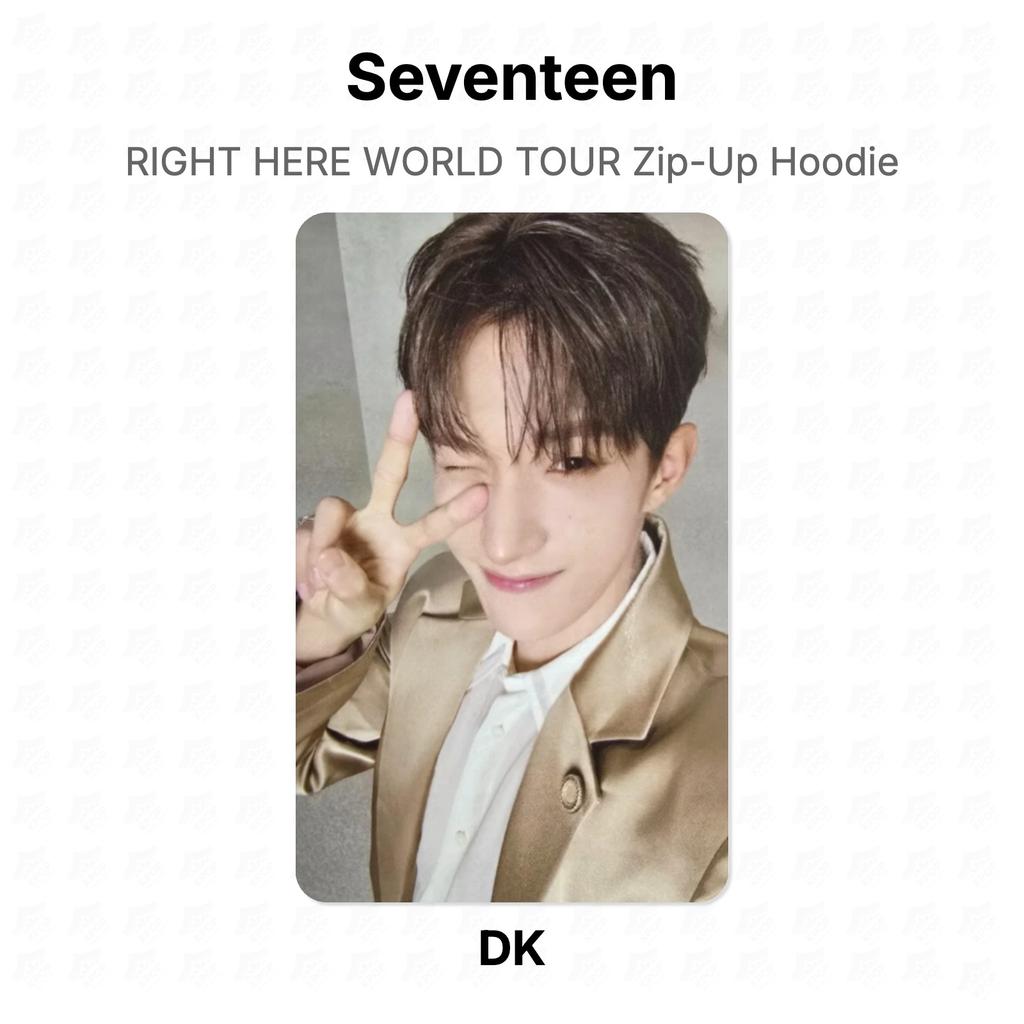 Seventeen RIGHT HERE WORLD TOUR Zip-Up Hoodie Official Photocard