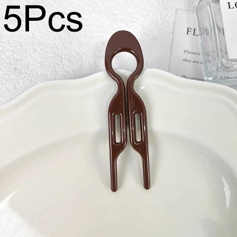 5 шт. аксессуаров для волос ретро многофункциональные ежедневные шпильки универсальные палочки для пучка в форме рыбы пластик