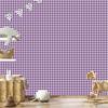Geometric Rhombus Wallpaper Purple, White and Light Gray 50x1000