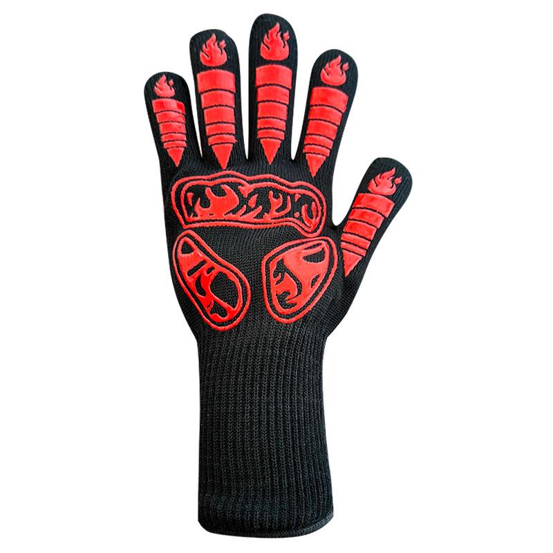 Heat-Resistant Flame Retardant Silicone BBQ Oven Gloves