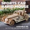 Ugears Sports Car Rabbit Mouse 70202 Wooden Puzzle, Crafts & Models, No Glue or Tools Required, for Adults and Kids