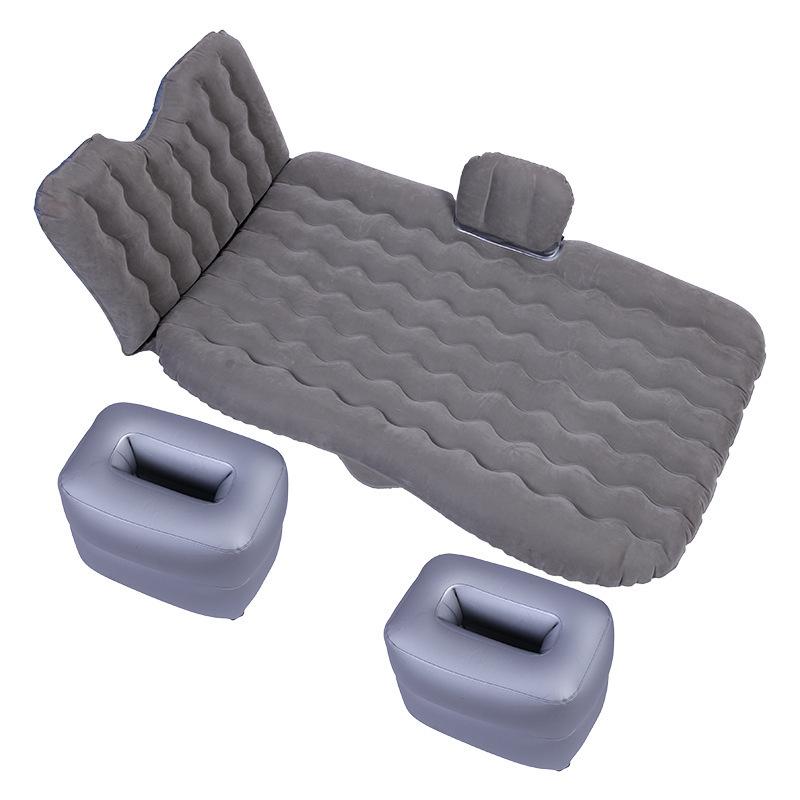 Folding SUV Inflatable Car Bed - PVC Flocking Travel Mattress