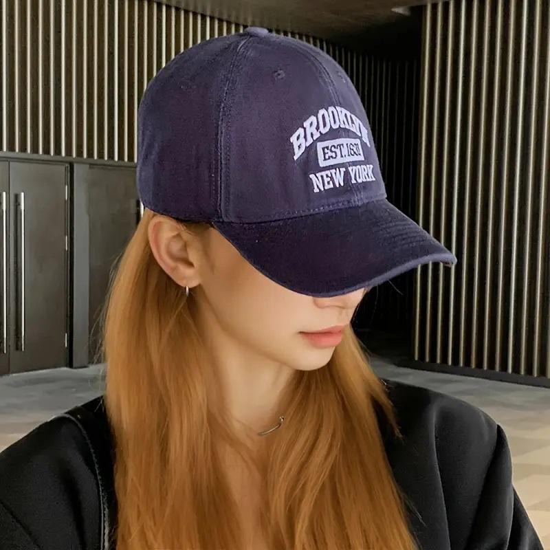 Brooklyn NY Logo Embroidered Adjustable Baseball Cap - Lightweight, Breathable