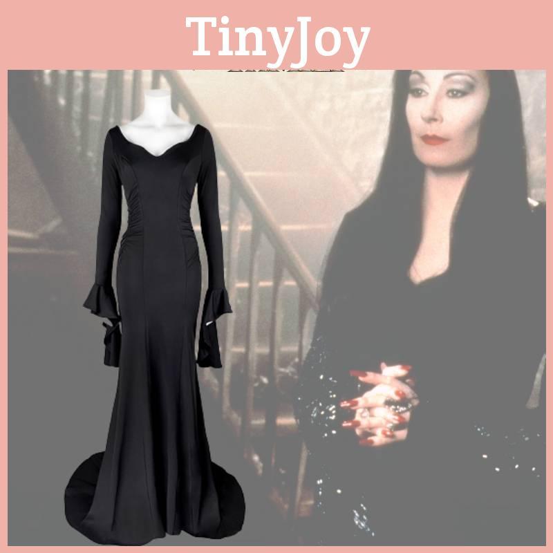 Morticia Addams Dress Sexy Gothic Cosplay Outfit From The Addams Family