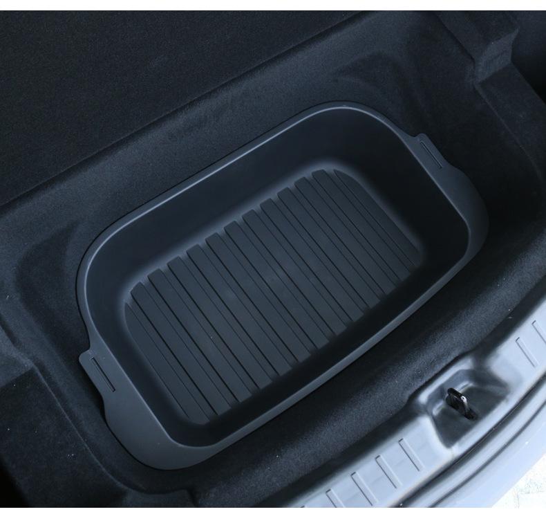 Compatible with Refreshed Tesla Model Y Trunk Storage Box, Dual-Layer Storage Box, Item Organizer.