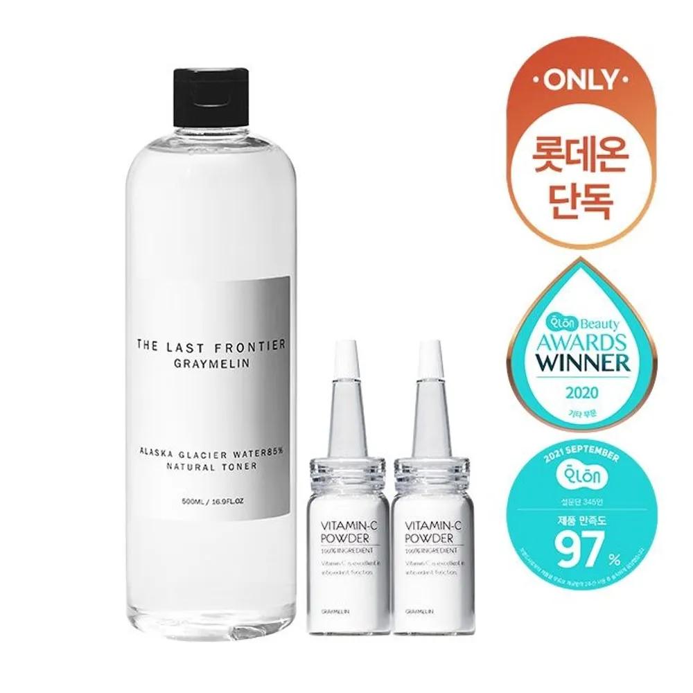 Alaska Natural Toner 500ml + 2 Vitamin C Powders