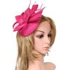 Handmade Flower Mesh Headbands Fascinator Hat Fashion Styles Hat Headgear for Special Celebrations