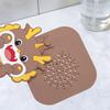 Anti Odor Floor Drain Pad Cartoon Shower Drain Cover  for Bathroom Hair Collection