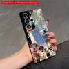 2DFlat Samsung Phone Case Space Cats Around the Moon Applicable To Galaxy S23 S24 S25ULTRA S26 A12 A14 A15 A16 A54 A55