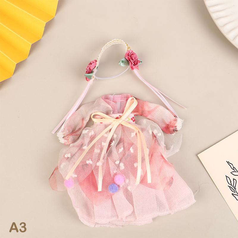 Lalka w stylu chińskim 16 cm Strój Hanfu Sukienka Lalka Starożytny kostium Szata Ubranka dla lalek Akcesoria Zabawki do przebierania Dla dziewczynek