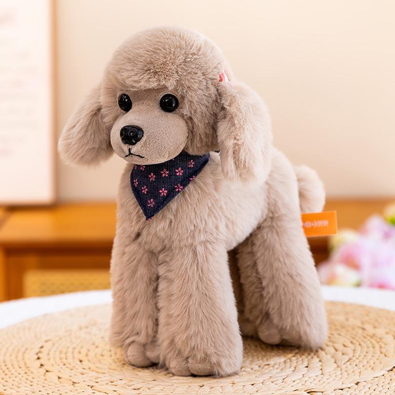 Lying Poodle Plush Toy - Dog Doll Birthday Gift