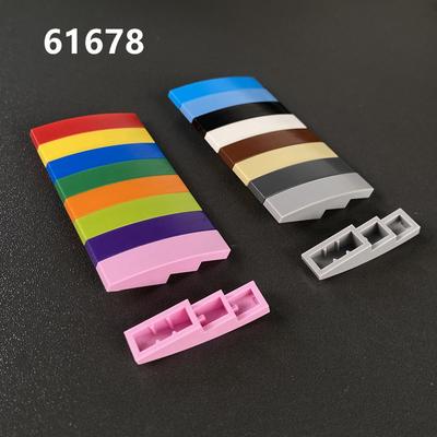 Small Particle Building Block Spare Parts 61678 Curved Inclined Surface 1X4 Arc Brick Long Arc Brick 11153 Accessories