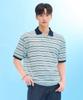 CHASECULT Men'S Striped Short Sleeve Collared T-Shirt-Fbrk5712D0H
