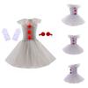 Soft And Fluffy Clown Girls Dress Set For Masquerade Parties