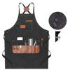 Custom Logo Canvas Apron for Art Students and Coffee Shop Staff