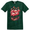 Flamingo Flock T Shirt Colorful Tropical Bird Art Graphic Unisex Tee Gift Wear