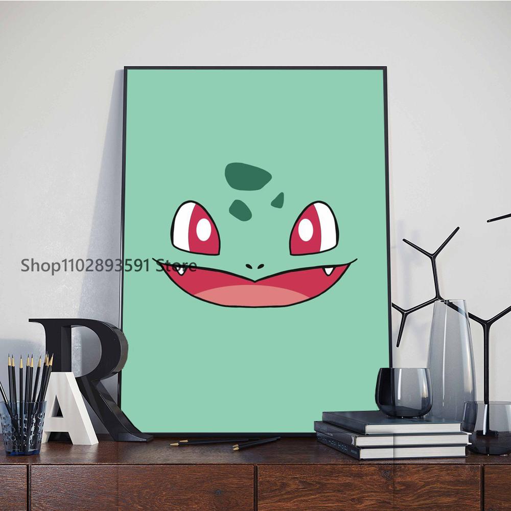 1pc Pokemon Poster Paper Print Home Bedroom Entrance Bar Cafe Art Painting Decoration