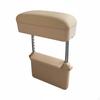 Universal Car Armrest Box, Adjustable Height Center Console, Leather Pad, MultiColor Black