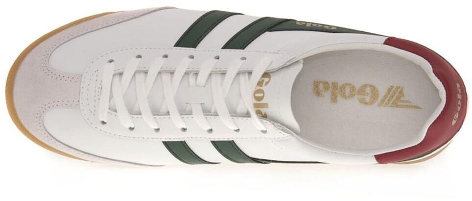 Gola Classics Men's Torpedo Leather Trainers White/evergreen/deep Red