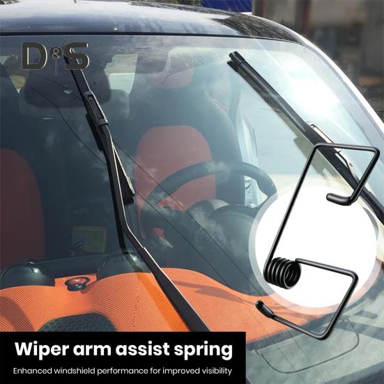 Windshield Wiper Arm Pressure Spring Booster Improved Visibility Universal Easy To Install Car Window Wiper Arm Pressure Spring Kit