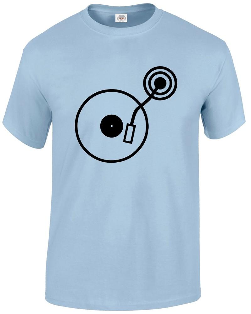 Dj Turntable Tshirt Mens Ibiza Club Party Old School Style Rave Edm Cool Top