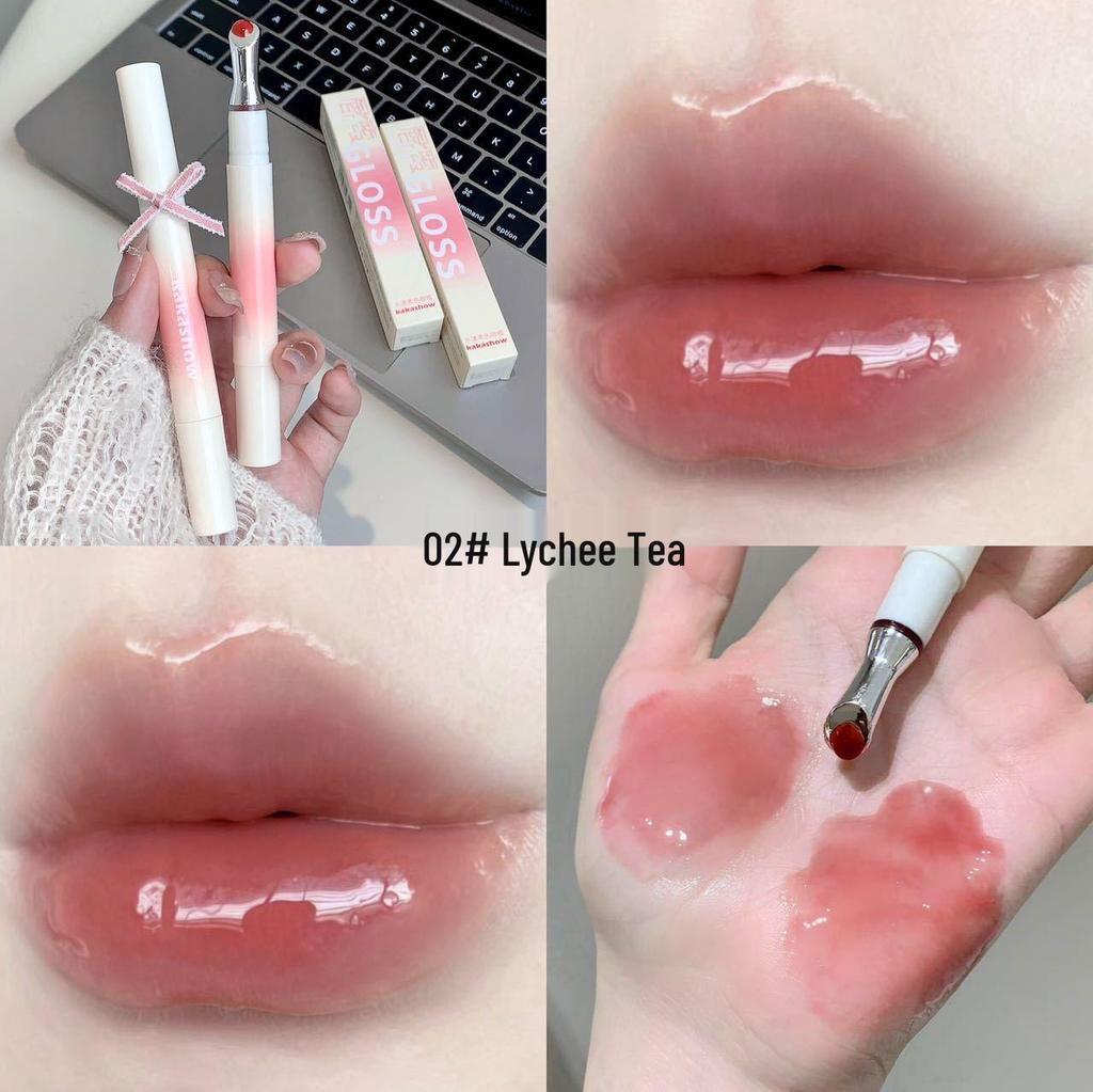 Kakashow C506 Watery Soft Lip Gloss: Plumping Korean-style Lip Glaze for a Youthful Look.