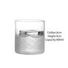 Classical Whiskey Glass Cups Japanese Style Cocktail Glasses Cups Ultra-thin Carved Glass Cup Simple Colin Cup Kitchen Accessory