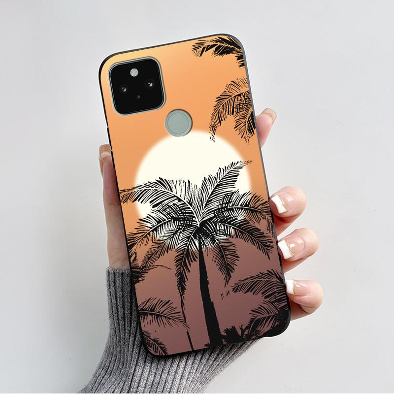 For Google Pixel 5 5A Case Cute Cat Cartoon Love Heart Silicone Soft TPU Back Cover For Pixel 5 5a Shockproof Protective Coque
