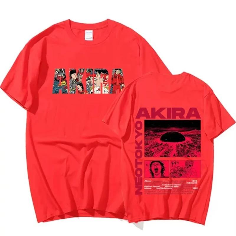2026 Japanese Anime New Tokyo Akira T-shirt, Movie Science Fiction Manga Masataro Kaneda Men's Women Short-sleeved T-shirt Cotton Top