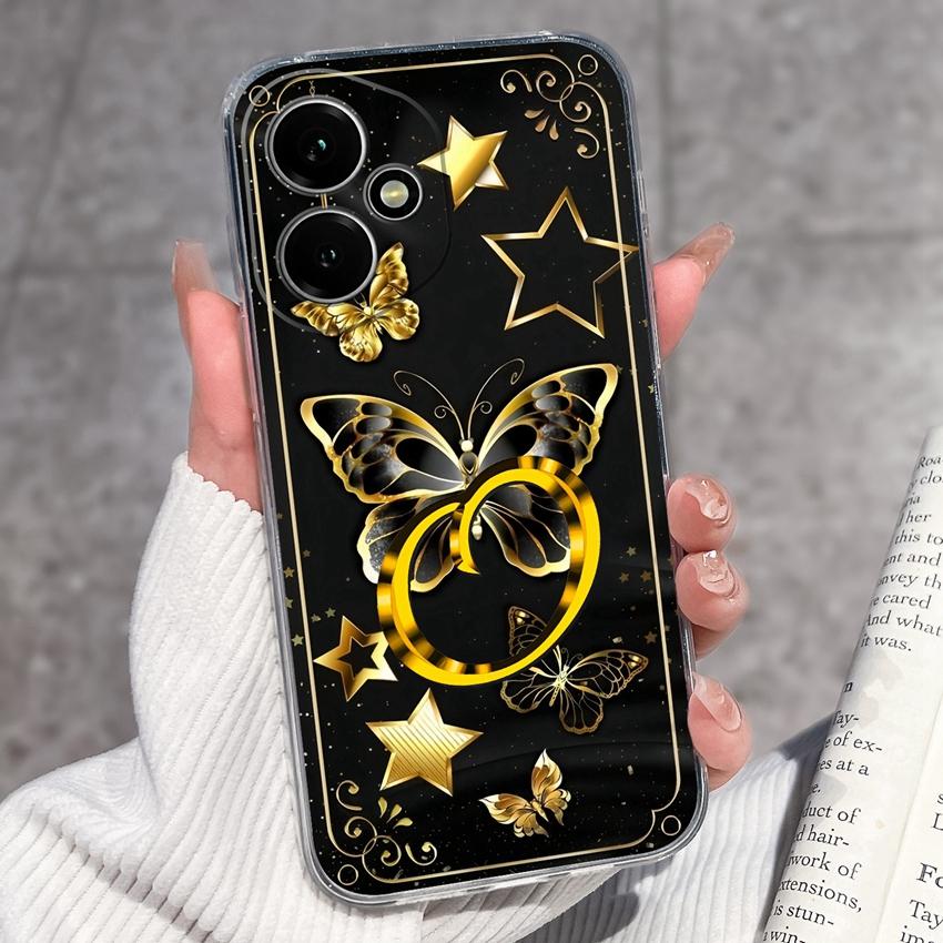 Fashion Letter Butterfly Pattern Phone Case For Honor 400 300 200 Pro Lite Smart 50S 30S 20S 20i 10i Soft Clear Back Cover For Honor Cellphone Casing
